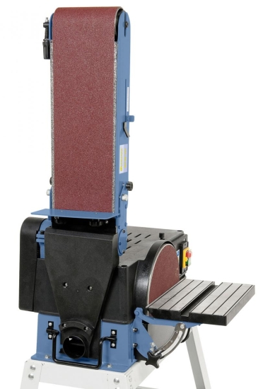 Der Planschleiftisch ist sowohl horizontal als auch vertikal verwendbar