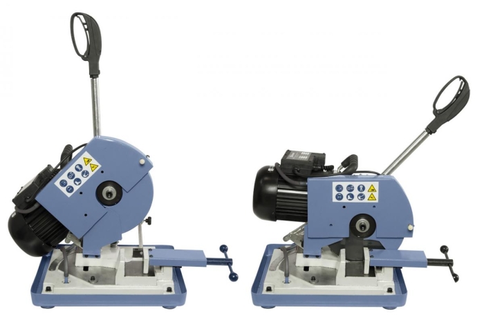 Sägeblattschutzhaube nach CE-Norm, schließt automatisch beim Hochklappen