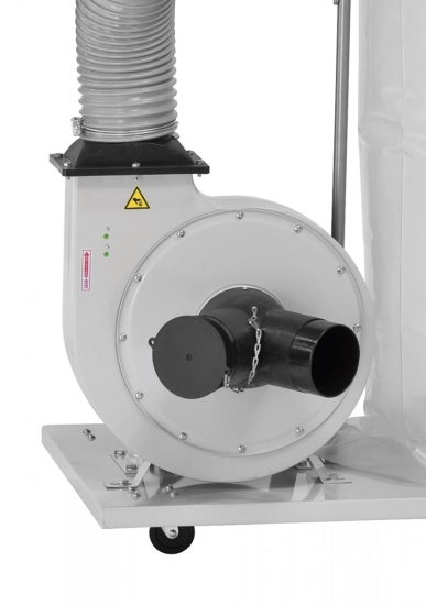 Inklusive Y-Absaugstutzen zum gleichzeitigen Betrieb von zwei Maschinen