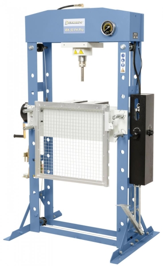 Abbildung mit Schutzgitter GG-03 und Druckdorn-Set 10-tlg. (optional)