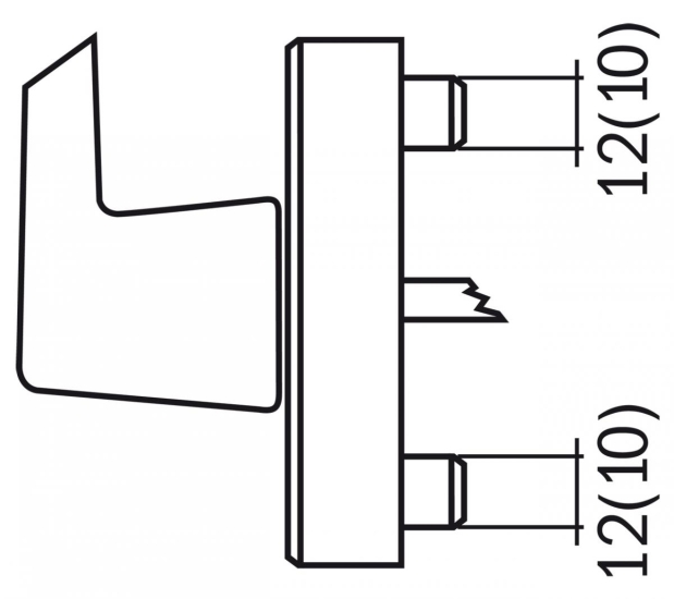 Bernardo Bohrkopf 43 mm, für Fenstergriffe mit Aufnahme für Bohrmaschinen Bohrmasken