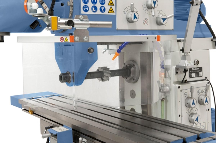 Erweiterte Anwendungsmöglichkeiten durch die Horizontalspindel, die Drehzahleinstellung erfolgt mittels Getriebe.