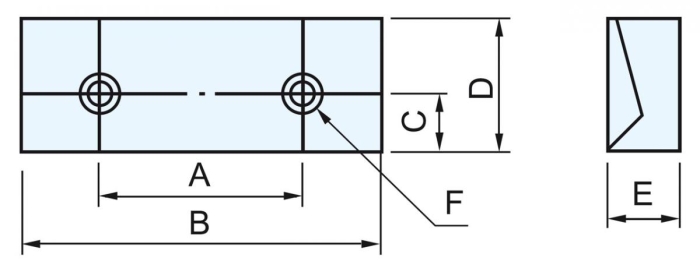 Bernardo Niederzugbacken DJ 130 - 2 Stk. Backen für PHV / CHV