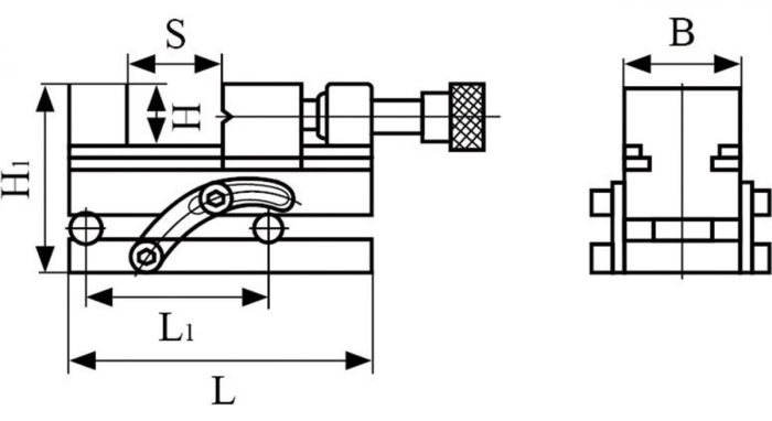 Bernardo Präzisions-Sinusspanner QGJ 100 Schraubstöcke