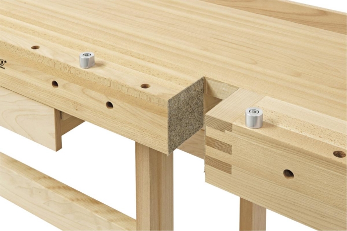 Bernardo Rundbankhakenset kurz (2 Stk.) Zubehör Hobelbänke