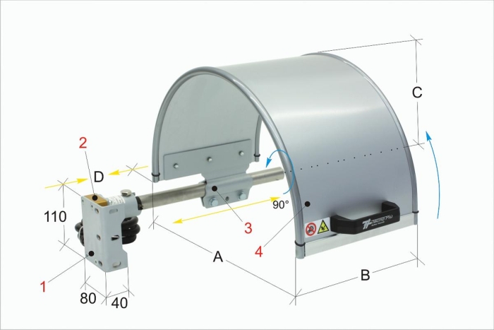 Bernardo PTO 03/400 Schutzeinrichtungen für Drehmaschinen