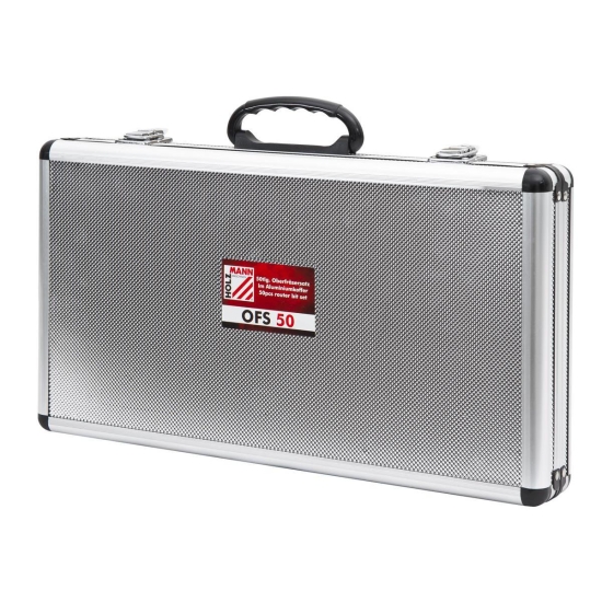 Holzmann OFS50 50tlg. Oberfräsersatz im Aluminiumkoffer