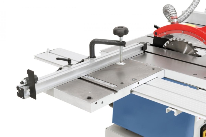 Durch den optionalen Rolltisch mit Aluminiumanschlag und Exzenterspanner wird der Einsatzbereich zusätzlich erhöht.