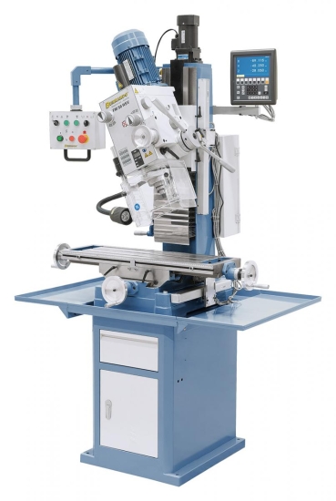 Beidseitig schwenkbarer Fräskopf von -60° bis +60°.