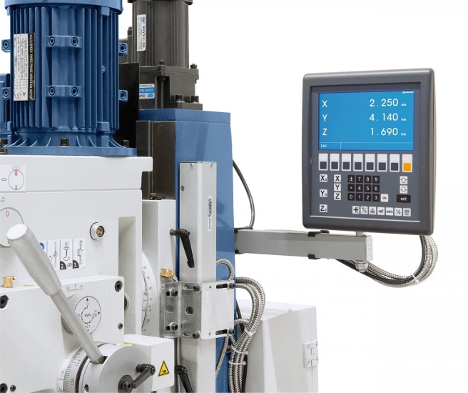 Durch die digitale Positionsanzeige in 3 Achsen wird eine Produktivitätssteigerung bis zu 50% erzielt.