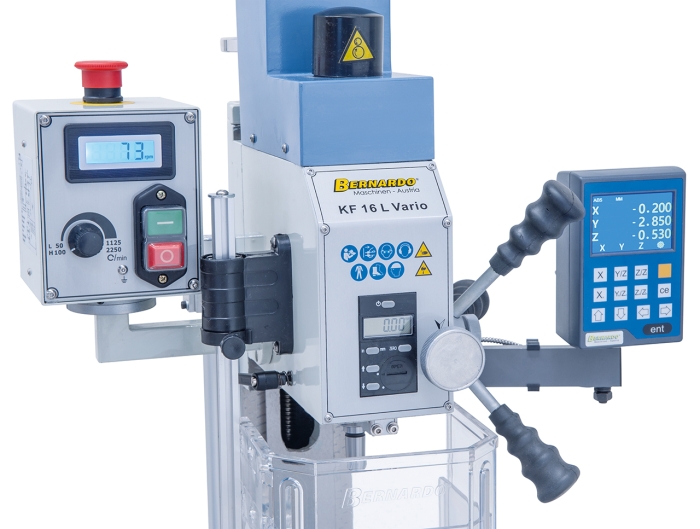 Bernardo KF 16 L Vario inkl. 3-Achs Digitalanzeige DT 40 Bohr- und Fräsmaschinen