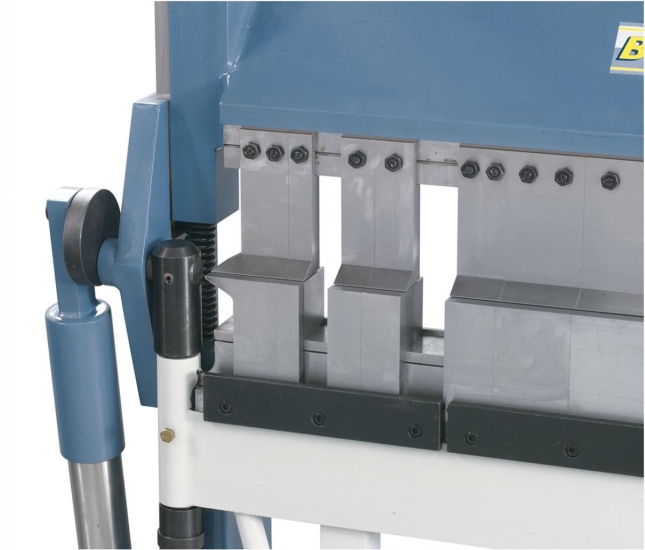 Segmentierte Ober-, Unter- und Biegewange für eine große Anzahl von Biegemöglichkeiten.