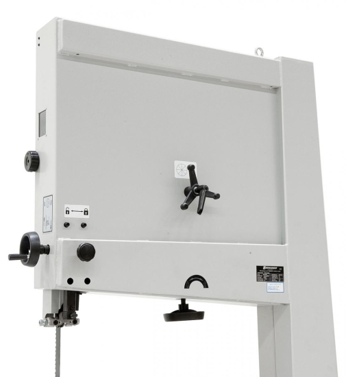 Inklusive Präzisions-3-Rollen-Sägebandführung über und unter dem Sägetisch