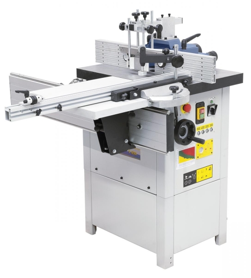 Der Rolltisch (Option) erhöht den Einsatzbereich der Maschine.