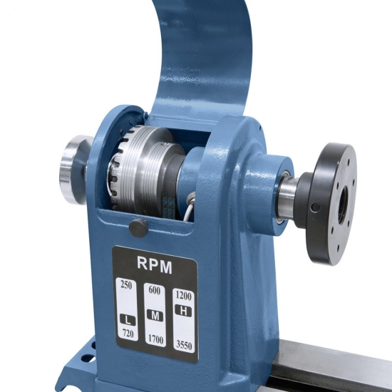 Einfaches Wechseln der Übersetzungsstufe durch Umlegen des Keilriemens.