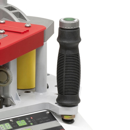 Komfortable Vorschubregelung von 2 – 6 m/min am Handgriff, ideal zum Bearbeiten unterschiedlichster Werkstücke