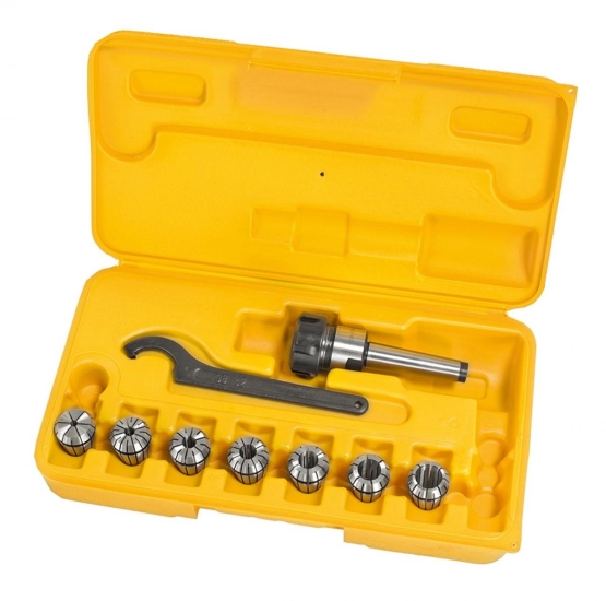 Bernardo Fräser-Spannzangenfutter-Set ER 25, MK 3, 4 - 16 mm, 8-tlg. Fräser-Spannzangenfutter-Set