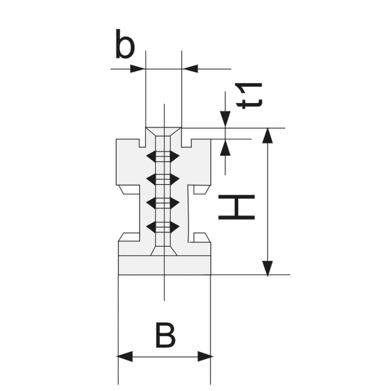 Bernardo Grundbacken DMJ-DK11-125 Backen für 3-Backenfutter DK11