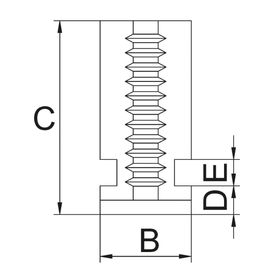 Bernardo Bohrbacken DOJ-DK12-250 Backen für 4-Backenfutter DK12