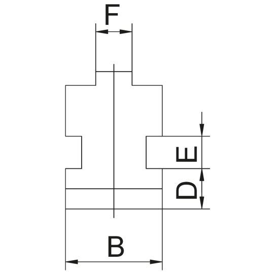 Bernardo Grundbacken MJ-PS4-200 Backen für 4-Backenfutter PS4 / PO4