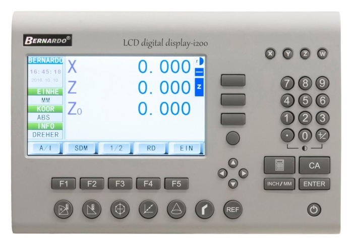 Bernardo 3-Achs-Digitalanzeige i200 mit LCD-Display Digitalanzeigen