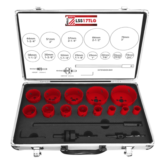 Holzmann H-LSS17TLG Lochsägen Set 19-76mm HSS