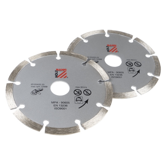 Holzmann H-WS125DTS Diamanttrennscheibe (2stk) 125*7mm(Höhe)