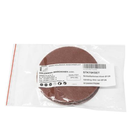 Holzmann H-STK75KSET Schleiftellerset Klett Ø126