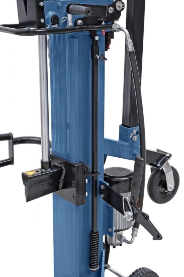 Großdimensionierter Spaltkeil mit stabiler, langlebiger Kunststoffführung.