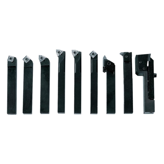 Bernardo Drehmeißelsatz mit HM-Wendeplatten, 10 mm, Satz F Drehmeisselsatz mit HM-Wendeplatten,