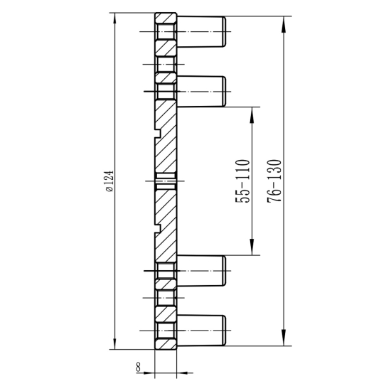 Bernardo Spannfutter-Set Premium M 70 Zubehör Drechselmaschinen