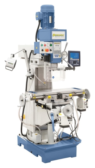 Bernardo KF 60 inkl. 3-Achs-Digitalanzeige ES-12 H und Vorschub für x/y-Achse Bohr- und Fräsmaschinen