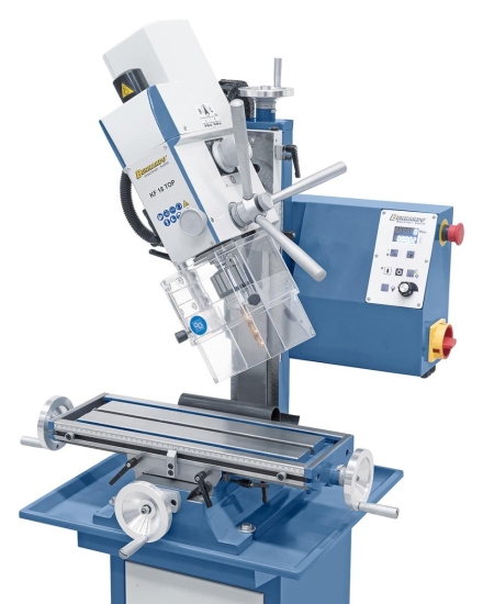 Beidseitig schwenkbarer Fräskopf von -90° bis +90°.