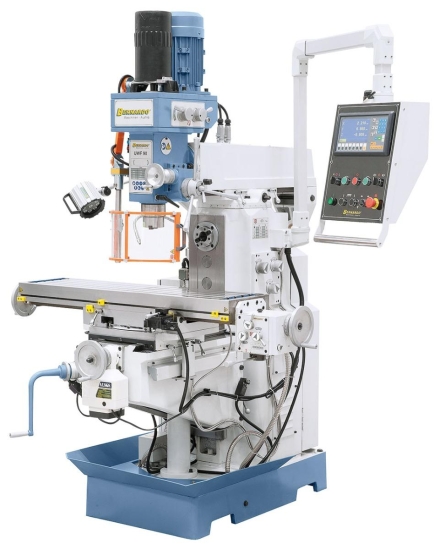 Bernardo UWF 90 inkl. 3-Achs-DRO ES-12 H und pneumat. WK-Klemmung Universalfräsmaschinen