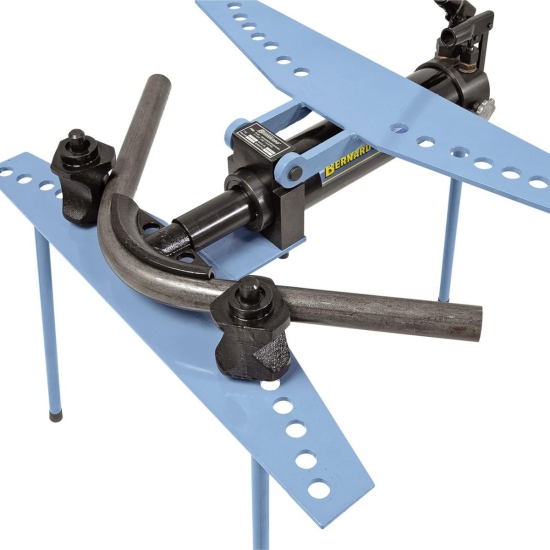 Aufklappbarer Biegerahmen für ein einfaches Entnehmen des Werkstückes.