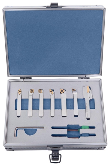 Bernardo Drehmeisselsatz mit HM-Wendeplatten, 8 mm, Satz L Drehmeisselsätze