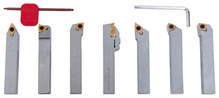 Bernardo Drehmeisselsatz mit HM-Wendeplatten, 16 mm, Satz O Drehmeisselsätze