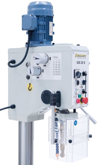 Bernardo GB 28 S Getriebe-Tisch- und Säulenbohrmaschine mit Kühlmitteleinrichtung