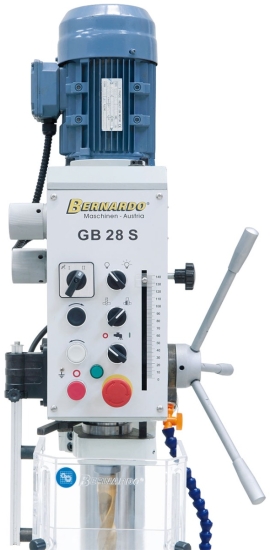 Bernardo GB 28 S Getriebe-Tisch- und Säulenbohrmaschine mit Kühlmitteleinrichtung