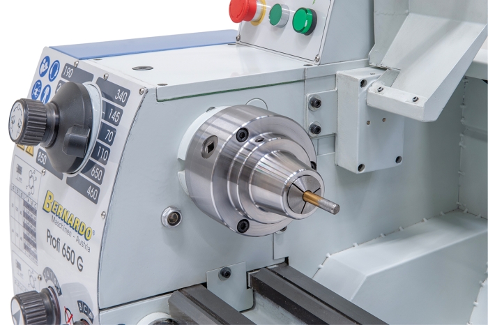 Bernardo Profi 650 G / 230 V inkl. 2-Achs-Digitalanzeige ES-12 V Leit- und Zugspindeldrehmaschinen