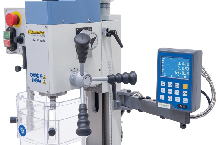 Bernardo KF 16 Vario inkl. 3-Achs Digitalanzeige DT 40 Bohr- und Fräsmaschinen