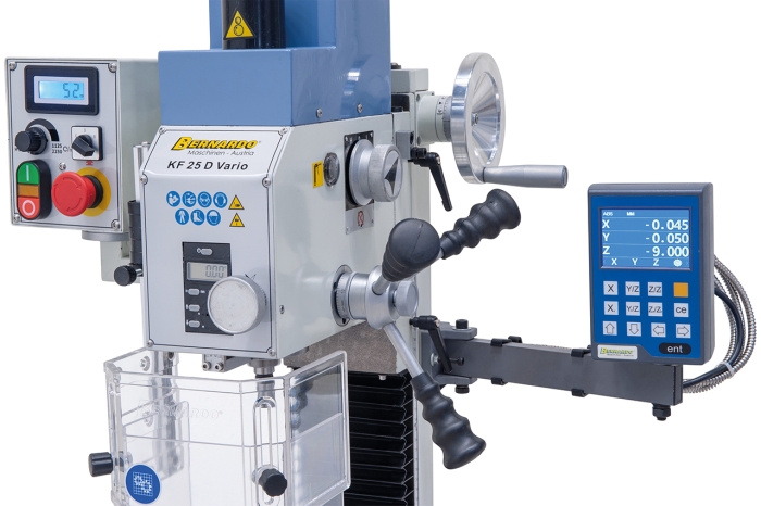 Bernardo KF 25 D Vario inkl. 2-Achs-Digitalanzeige Bohr- und Fräsmaschinen