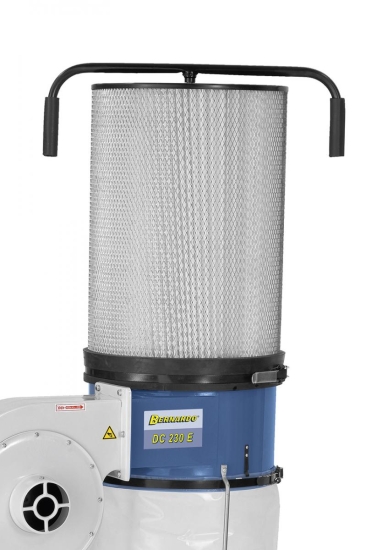 Filterpatrone (Option) erhöht die Saugleistung durch größere Filterfläche