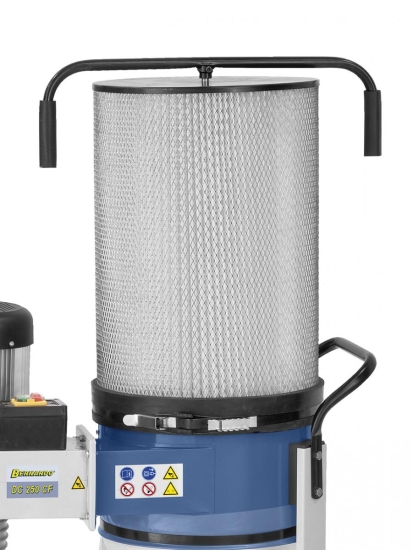 Filterpatrone inklusive Reinigungsbürsten zum Entfernen des Feinstaubes