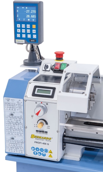Bernardo Profi 400 G / 230 V inkl. 2-Achs Digitalanzeige DT 40 Leitspindeldrehmaschinen