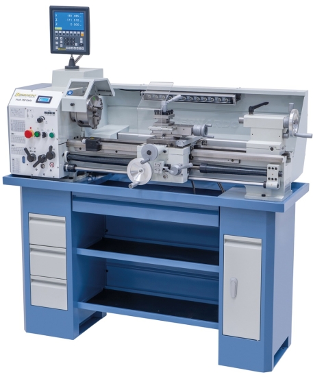 BernardoProfi 750 Vario / 230 V inkl. 2-Achs Digitalanzeige ES-12 V Leitspindeldrehmaschine
