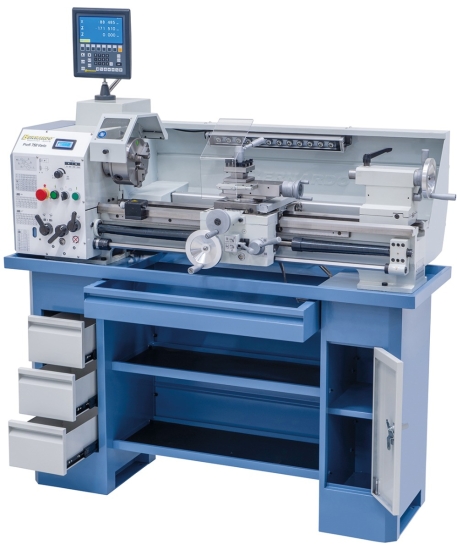 BernardoProfi 750 Vario / 230 V inkl. 2-Achs Digitalanzeige ES-12 V Leitspindeldrehmaschine