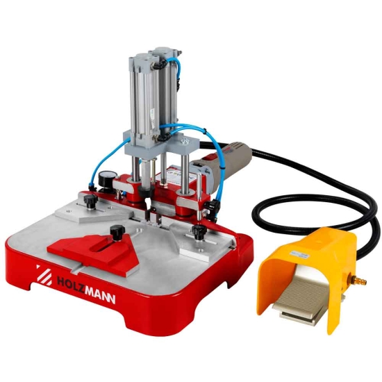 Holzmann H-KNF2PNEU_230V Pneumatische Doppel-Keilnutfräsmaschine