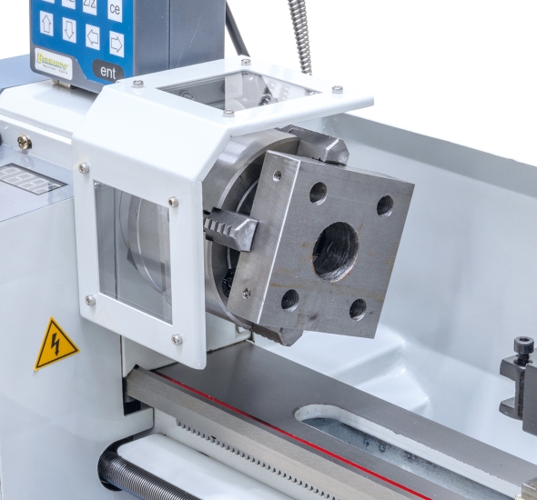 Bernardo Hobby 350 Vario / 230 V inkl. 2-Achs Digitalanzeige DT 40 Leitspindeldrehmaschine Tischdrehmaschine