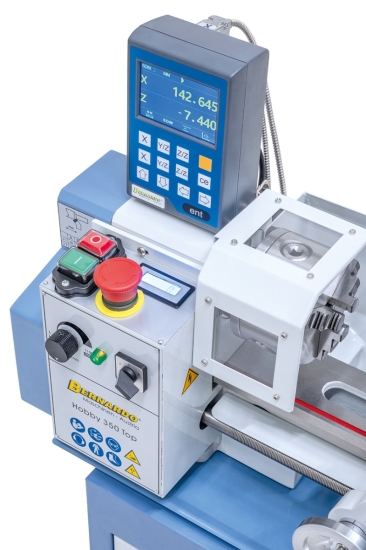 Bernardo Hobby 350 Top / 230 V inkl. 2-Achs Digitalanzeige DT 40 Leitspindeldrehmaschine Tischdrehmaschine